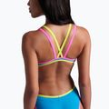 Купальник суцільний жіночий arena One Double Cross Back One Piece turquoise/fluo pink/soft green 10