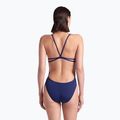 Купальник суцільний жіночий arena Lace Back Solid navy/white 7
