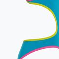Купальник суцільний жіночий arena One Double Cross Back One Piece turquoise/fluo pink/soft green 4