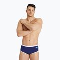 Чоловічі плавки Icons Swim з низькою талією короткі суцільні темно-сині/білі плавки 4
