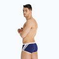 Чоловічі плавки Icons Swim з низькою талією короткі суцільні темно-сині/білі плавки 6