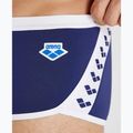 Чоловічі плавки Icons Swim з низькою талією короткі суцільні темно-сині/білі плавки 7