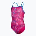 Купальник суцільний дитячий arena Daly Light Drop Back freak rose/blue china 2