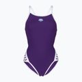 Купальник суцільний жіночий arena Icons Super Fly Back Solid plum / white / plum multi