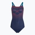 Купальник суцільний жіночий arena Foggy Dots Swim Pro Back navy / blue cosmo