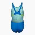 Купальник суцільний дитячий arena Star Shaped Swim Tech л blue river/soft green/multi 2