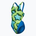 Купальник суцільний дитячий arena Star Shaped Swim Tech л blue river/soft green/multi 3