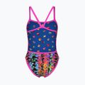 Купальник суцільний жіночий arena Reversible Swimsuit Challenge Back royal multi/shocking pink 4