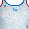 Купальник суцільний жіночий arena One Fireflow Double Cross red/blue river/white multi 3