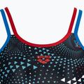 Купальник суцільний жіночий arena  One Fireflow Double Cross blue river/red/black multi 3