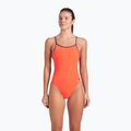 Купальник суцільний жіночий arena Lace Back Solid bright coral/plum