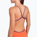 Купальник суцільний жіночий arena Lace Back Solid bright coral/plum 5