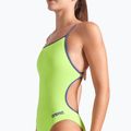 Купальник суцільний жіночий arena Lace Back Solid artic lime/future dusk 4