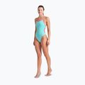 Купальник суцільний жіночий arena Lace Back Solid water/shocking pink 2