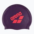 Шапочка для плавання arena Big Logo plum/bright coral