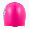 Шапочка для плавання arena Big Logo shocking pink/water 4