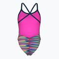 Купальник суцільний жіночий arena Racing Stripe Xcriss Cross navy multi/navy 2