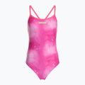Жіночий злитий купальник арена Tie-Dye Challenge Back Allover шокуючий рожевий мульти/шокуючий рожевий
