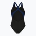 Купальник суцільний жіночі arena Flowing V Back black/navy 2
