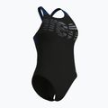 Купальник суцільний жіночі arena Flowing V Back black/navy 3