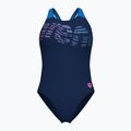 Купальник суцільний жіночі arena Flowing V Back navy/turquoise