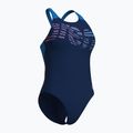 Купальник суцільний жіночі arena Flowing V Back navy/turquoise 3