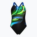 Купальник суцільний жіночі arena Bloom Swim Pro Back Lb multi black/black/blue china