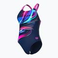 Купальник суцільний жіночі arena Bloom Swim Pro Back Lb multi navy/navy/shocking pink 4