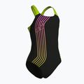Купальник суцільний дитячий arena Sound Track Swim Pro Back black/artic lime 3