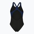 Купальник суцільний жіночі arena Graphic V Back black/navy 2