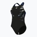 Купальник суцільний жіночі arena Graphic V Back black/navy 4