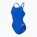 Купальник суцільний жіночий arena Team Swimsuit Challenge Solid neon blue/team orange 3