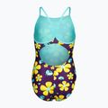 Дитячий суцільний купальник arena Spring Lightdrop Back plum multi/water 2