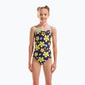 Дитячий суцільний купальник arena Spring Lightdrop Back plum multi/water 5