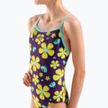 Дитячий суцільний купальник arena Spring Lightdrop Back plum multi/water 8