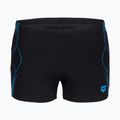 Плавки-боксерки чоловічі arena Graphic Swim Short black/turquoise