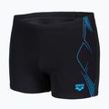 Плавки-боксерки чоловічі arena Graphic Swim Short black/turquoise 3
