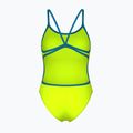 Купальник суцільний жіночий Arena Lace Back Solid artic lime/blue cosmo 2