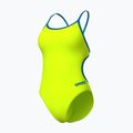Купальник суцільний жіночий Arena Lace Back Solid artic lime/blue cosmo 3
