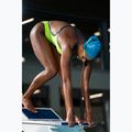 Купальник суцільний жіночий Arena Lace Back Solid artic lime/blue cosmo 10