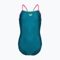 Купальник суцільний дитячий arena Light Drop Solid deep teel/shocking pink/verbena