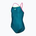 Купальник суцільний дитячий arena Light Drop Solid deep teel/shocking pink/verbena 3