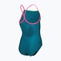 Купальник суцільний дитячий arena Light Drop Solid deep teel/shocking pink/verbena 4