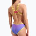 Купальник суцільний жіночий arena One Shaded Print Tech One Back bright coral royal multi/soft green 9