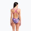 Купальник суцільний жіночий arena Earth View Xcriss Cross pink multi/very fuchsia 3