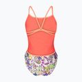 Купальник суцільний жіночий arena Painting Lace Back multi/bright coral 2