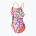 Купальник суцільний жіночий arena Painting Lace Back multi/bright coral 3