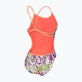 Купальник суцільний жіночий arena Painting Lace Back multi/bright coral 4