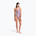 Купальник суцільний жіночий arena Painting Lace Back multi/bright coral 6