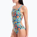 Купальник суцільний жіночий arena Fruits Lace Plus Back multi/turquoise / multi 4